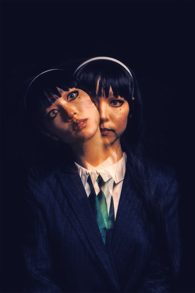 Tomei from Junji Ito cosplay by influencer me.bigboy in haunting, horror editorial portrait.